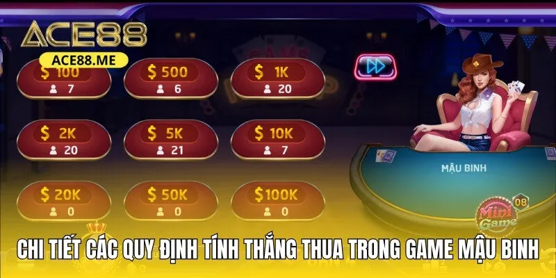 Chi tiết các quy định tính thắng thua trong game Mậu Binh cho người mới