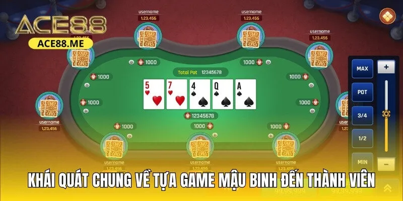 Khái quát chung về tựa game Mậu Binh đến thành viên